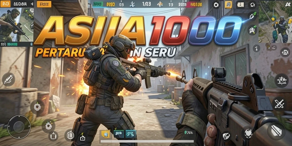 Tampilan gameplay ASIA100 yang mendebarkan dan intens.
