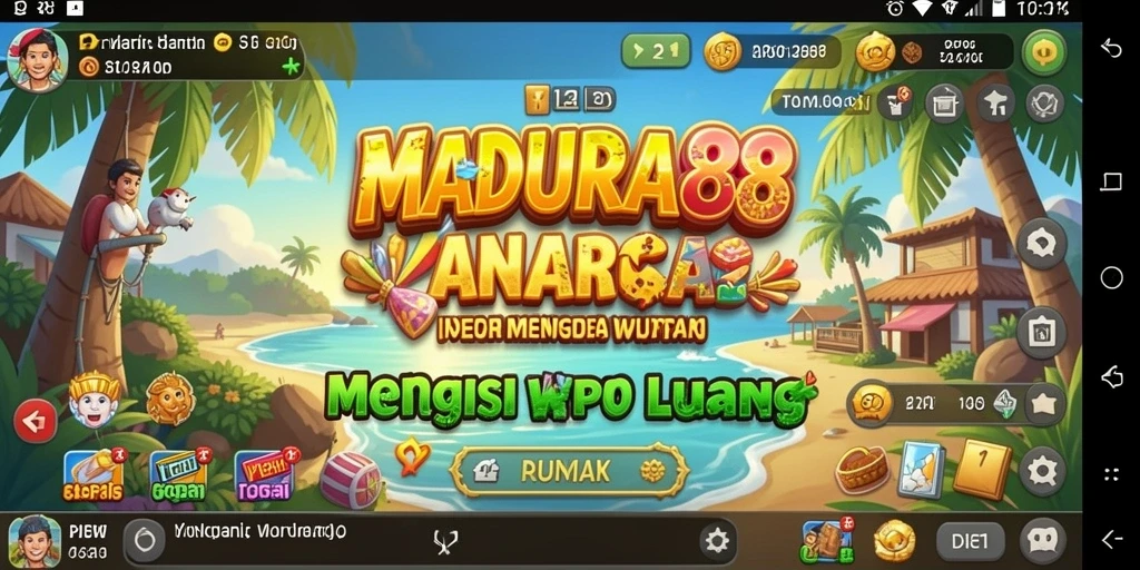 Tampilan gameplay MADURA88 yang menarik dan penuh warna.