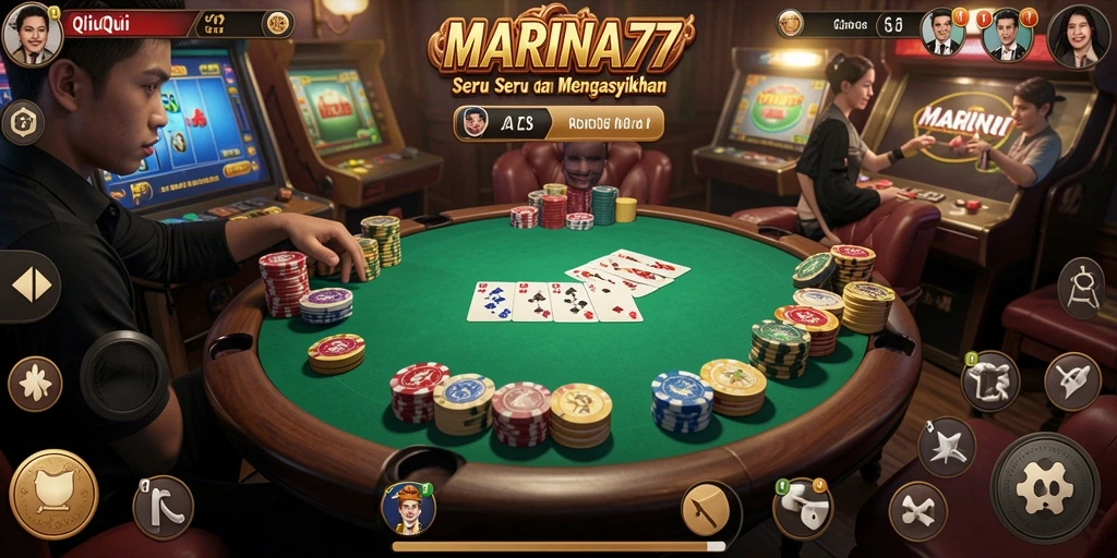 Gameplay seru QiuQiu di MARINA77.