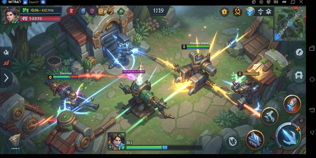 Tampilan gameplay strategi menakjubkan di MITRA77.