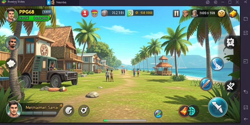 Screenshot dari gameplay PGG68 yang penuh warna dan menarik.