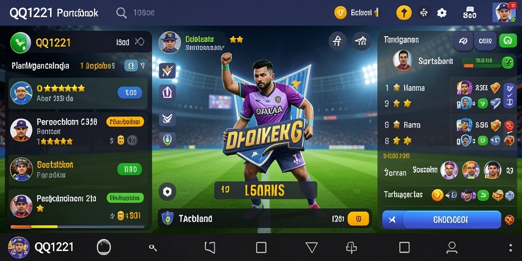 Tampilan menarik dari interface aplikasi QQ1221 yang mudah digunakan.