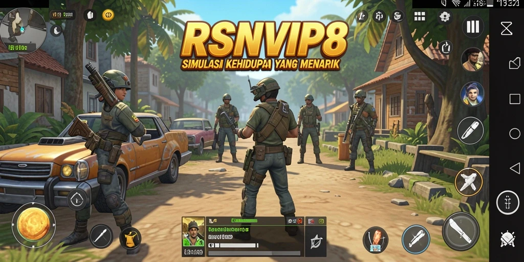 Tampilan gameplay RSNVIP8 yang menampilkan kehidupan virtual yang menarik.