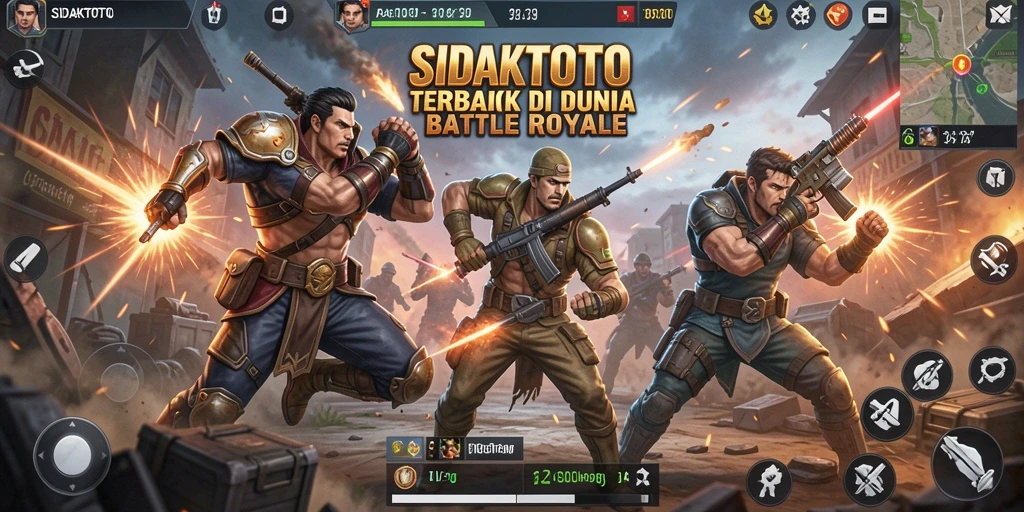 Gameplay dinamis di arena pertempuran SIDAKTOTO.