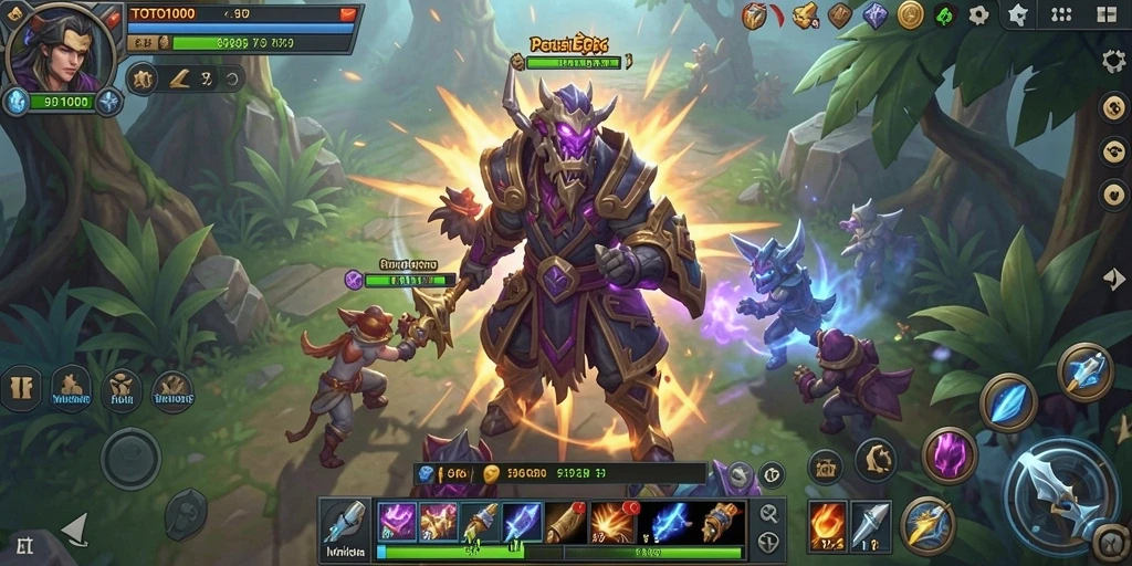 Gameplay seru dan menawan dari TOTO1000 dalam petualangan MMORPG.